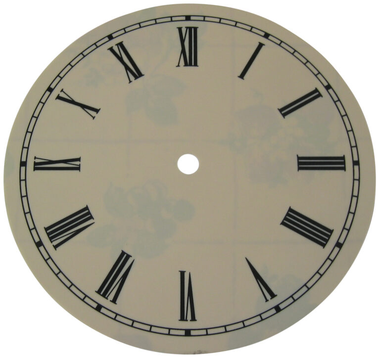 4 12 Ivory Roman Metal Dial Craftime Clockery